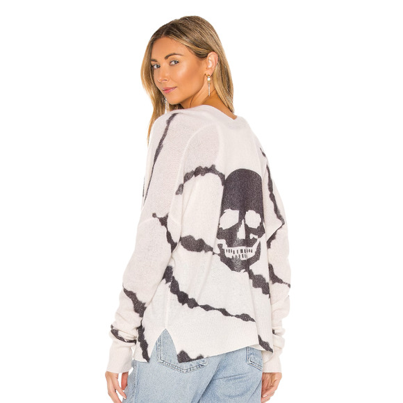 Skull Cashmere Sweaters - Skull Cashmere NWT Alexina Cardigan Sweater Charcoal White XS